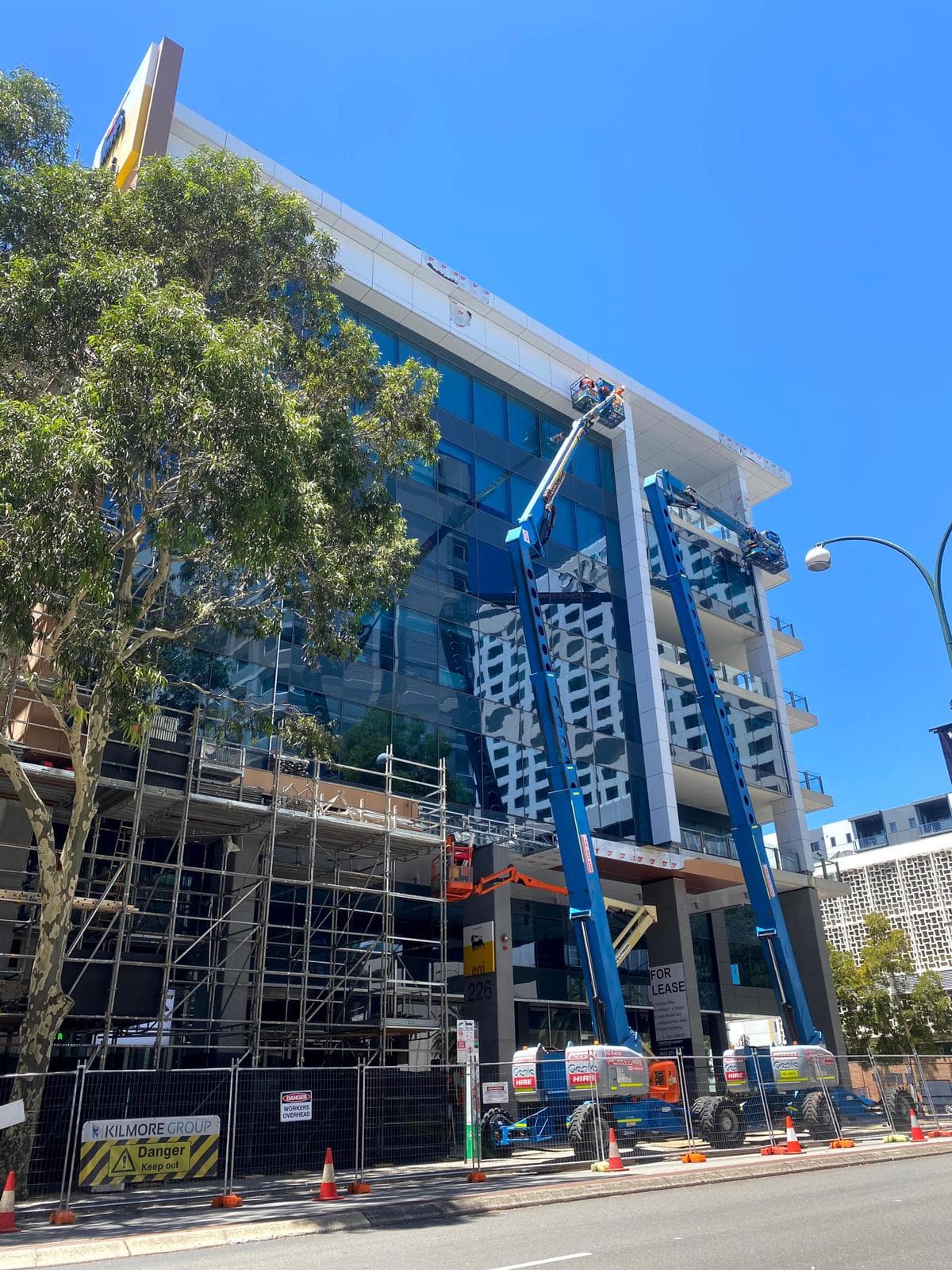 226 Adelaide Terrace facade installation — view 5, Perth CBD, WA — GreenLine Facades