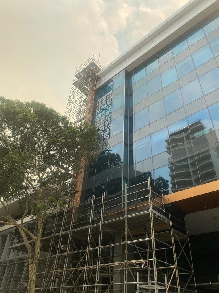 226 Adelaide Terrace facade installation — view 9, Perth CBD, WA — GreenLine Facades