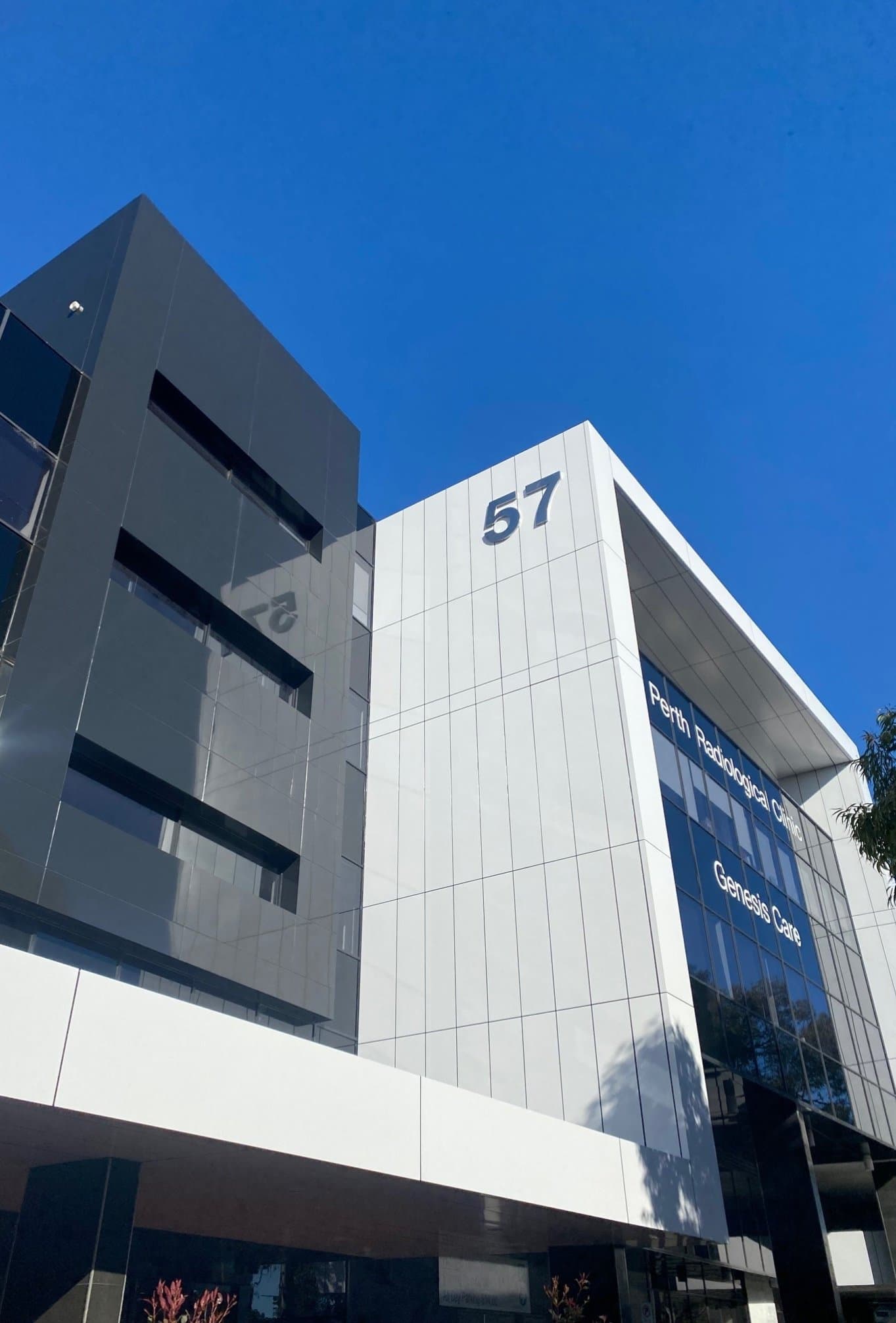 Grace Anglican Church facade installation — view 2, Perth, WA — GreenLine Facades