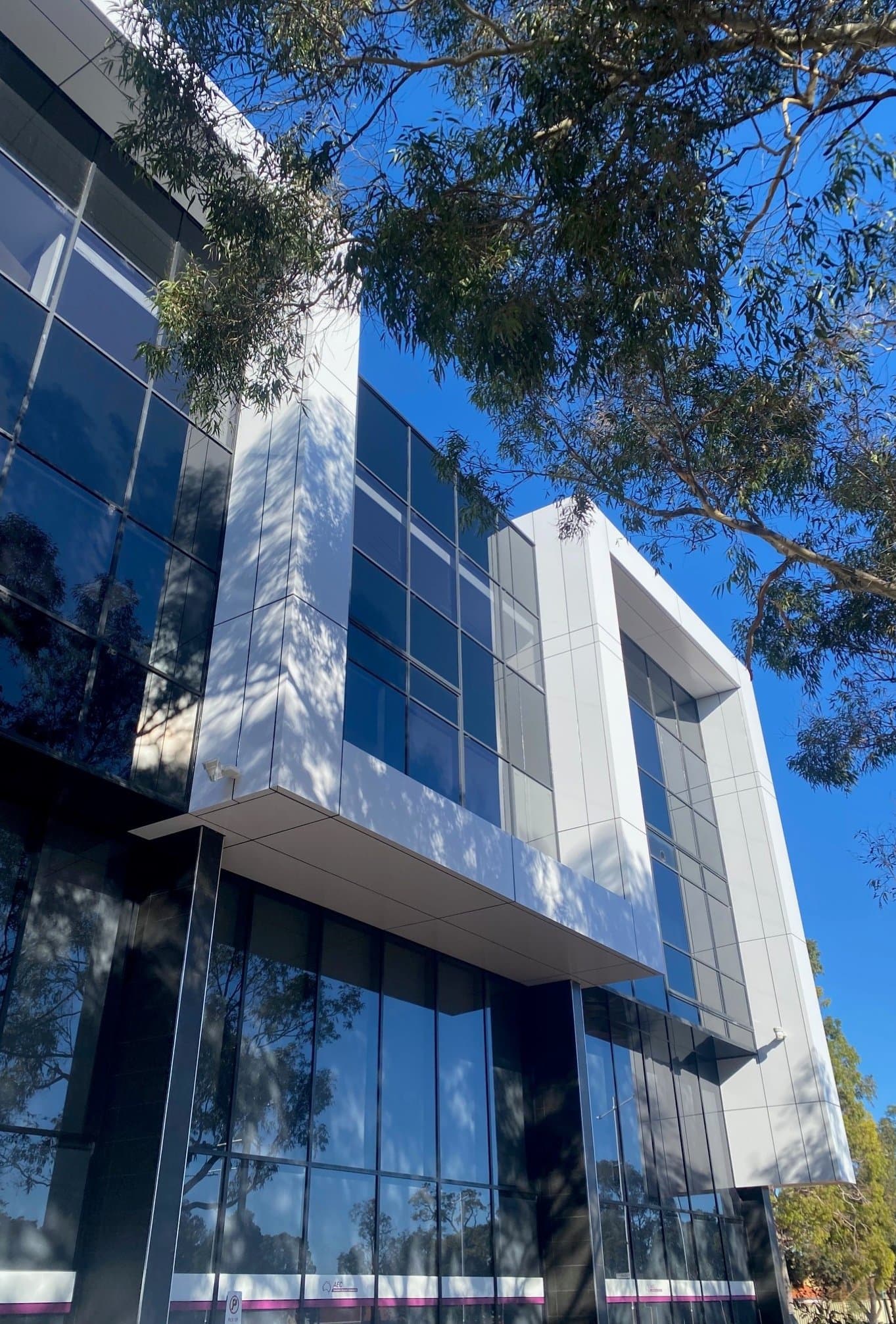 Grace Anglican Church facade installation — view 3, Perth, WA — GreenLine Facades