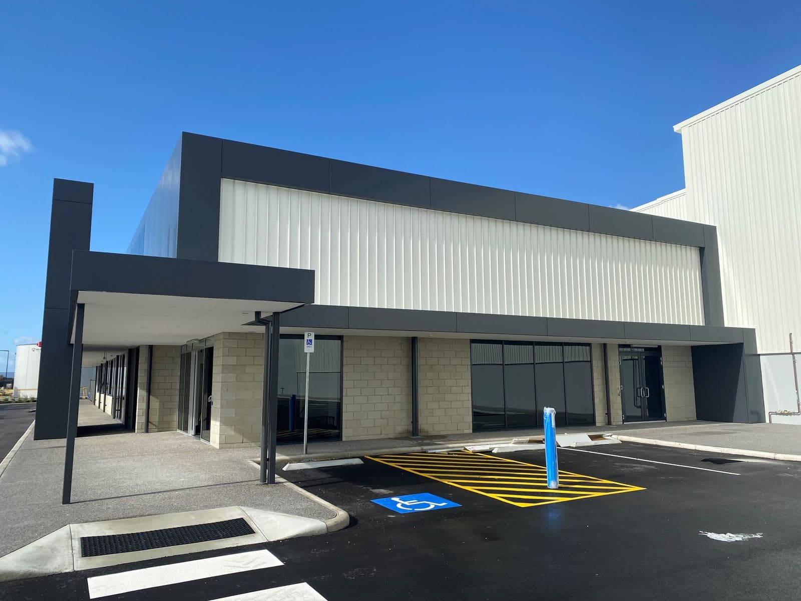 Marley Spoon facade installation — view 2, Perth, WA — GreenLine Facades