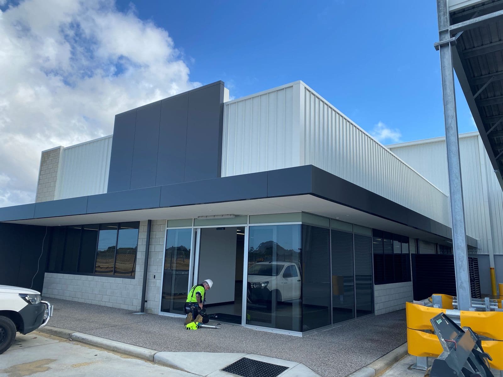 Marley Spoon facade installation — view 5, Perth, WA — GreenLine Facades