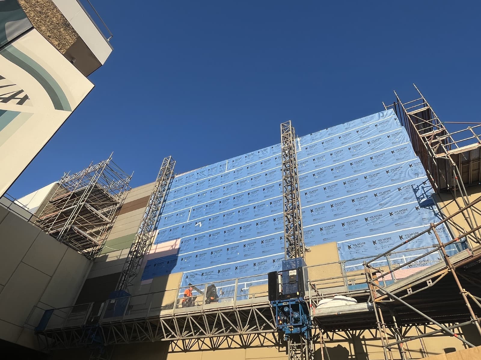 Midland Gate facade installation — view 2, Midland, WA — GreenLine Facades