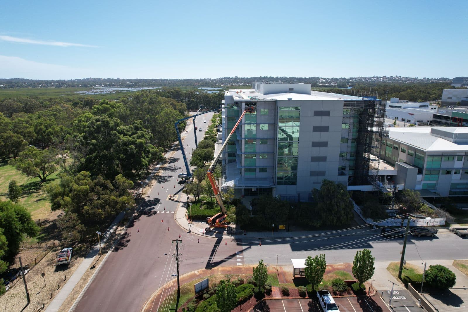 Optima Centre — Djookanup — architectural facade installation by GreenLine Facades, Forrestfield, WA