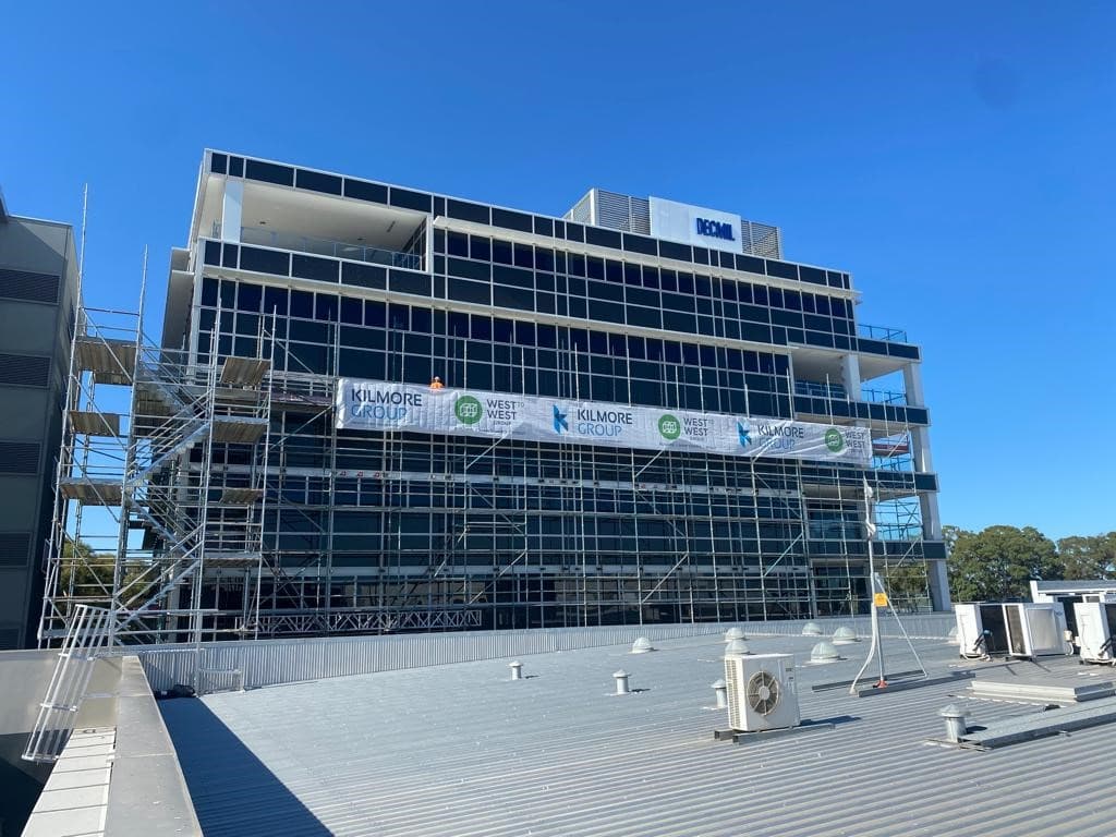 Primewest Projects facade installation — view 2, Perth Metro, WA — GreenLine Facades
