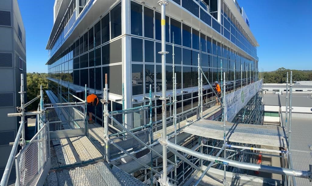 Primewest Projects facade installation — view 5, Perth Metro, WA — GreenLine Facades
