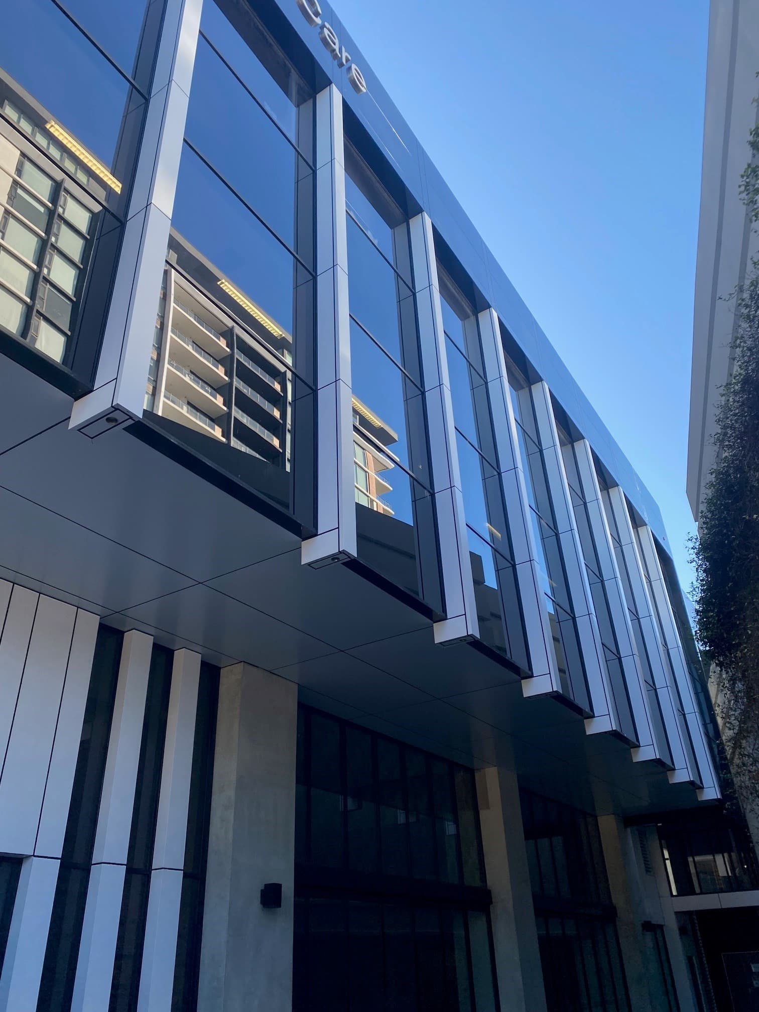 Shenton House facade installation — view 2, Shenton Park, WA — GreenLine Facades