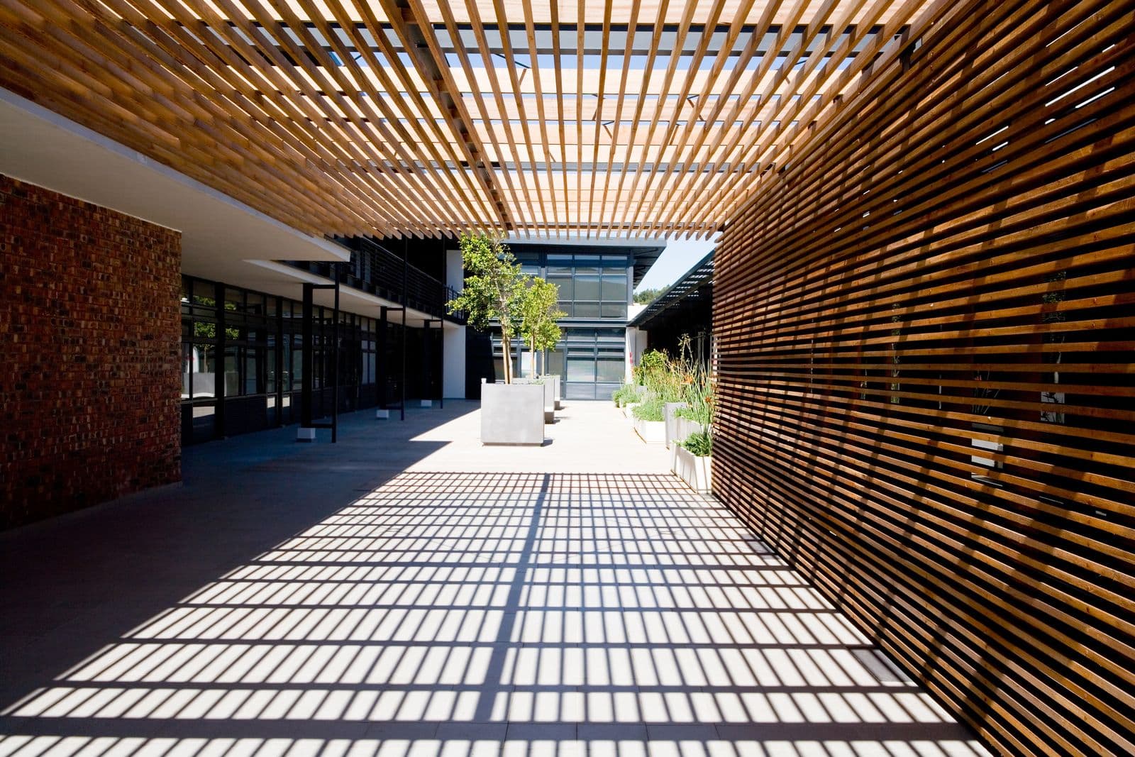 Hillarys Plaza facade installation — view 3, Hillarys, WA — GreenLine Facades